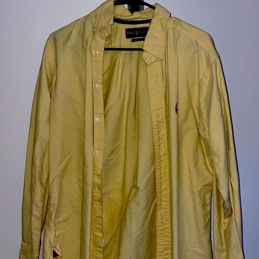 Yellow Ralph Lauren Dress Shirt